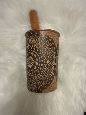 Wooden Tumbler Stamp with Removable Pestle - Natural smasher for drinks